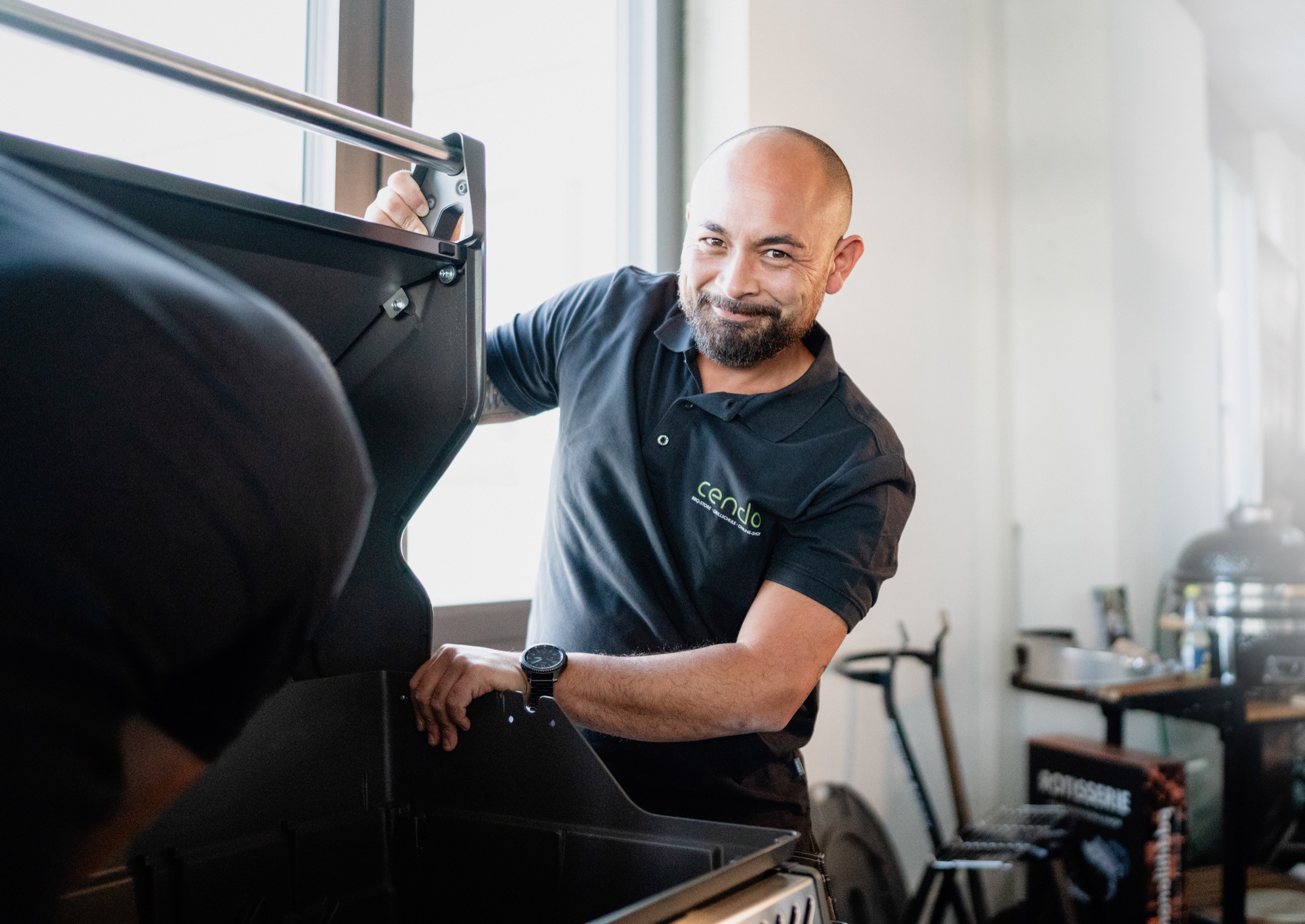 Outdoor-K&uuml;che im Cendo Showroom